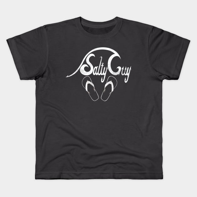 Salty Guy - surf seafood beach bum fisherman lifeguard dude Kids T-Shirt by BrederWorks